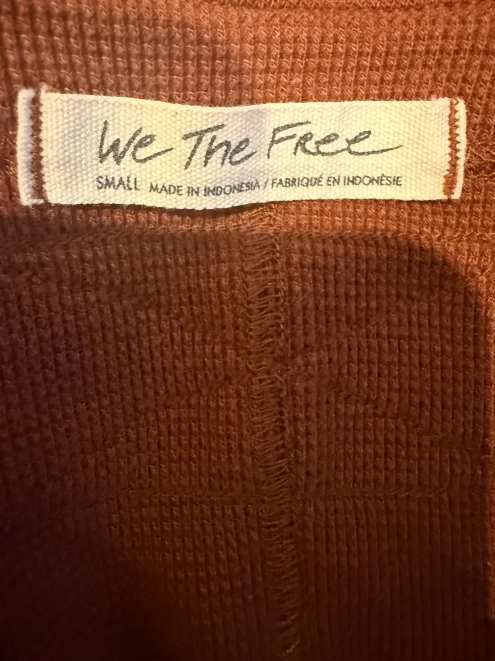 Free People V-Neck Cropped Sweater Top in Deep Burgundy - Picture 4 of 4